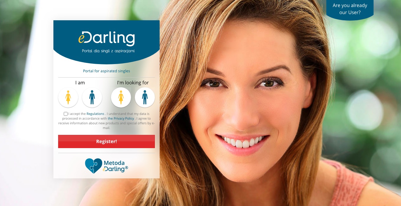 Edarling.pl main page