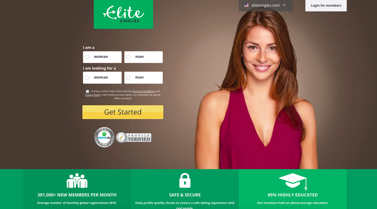 main page EliteSingles