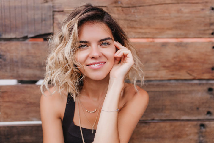 Russian smiling girl