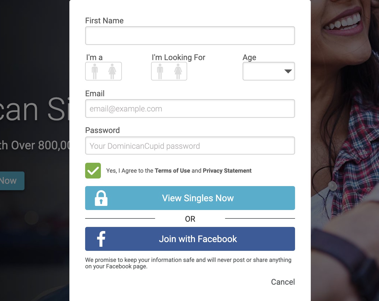 DominicanCupid create account